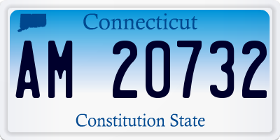 CT license plate AM20732