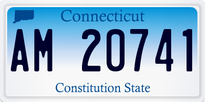 CT license plate AM20741