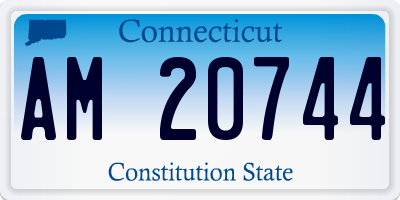CT license plate AM20744