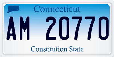CT license plate AM20770
