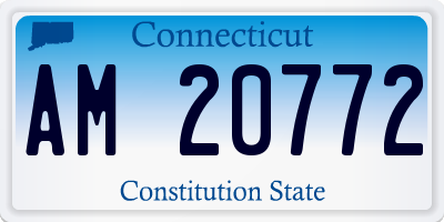 CT license plate AM20772
