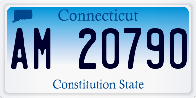 CT license plate AM20790