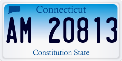 CT license plate AM20813