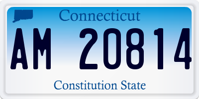 CT license plate AM20814