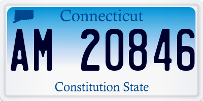 CT license plate AM20846