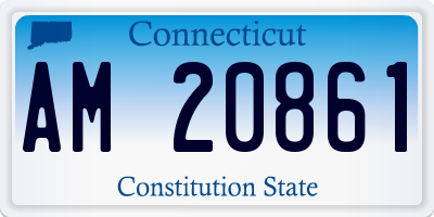 CT license plate AM20861