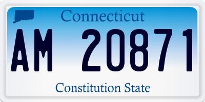 CT license plate AM20871