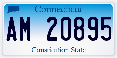 CT license plate AM20895