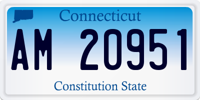 CT license plate AM20951