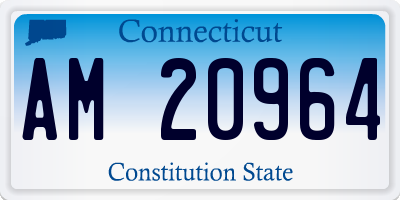 CT license plate AM20964