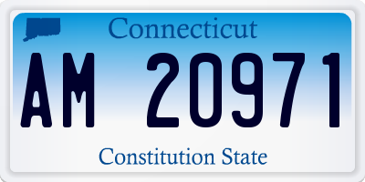 CT license plate AM20971