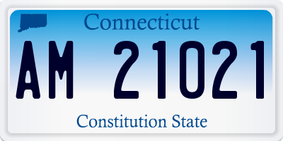 CT license plate AM21021