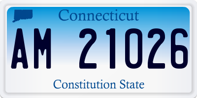 CT license plate AM21026