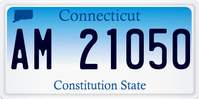 CT license plate AM21050