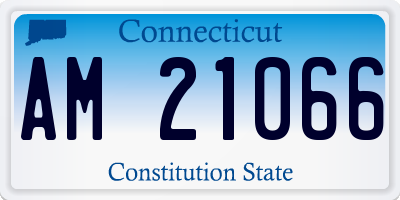 CT license plate AM21066