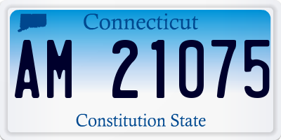 CT license plate AM21075