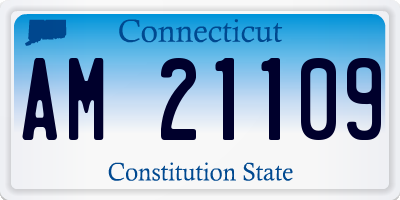 CT license plate AM21109