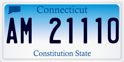CT license plate AM21110