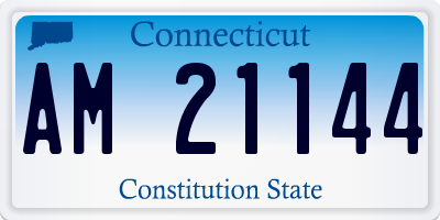 CT license plate AM21144