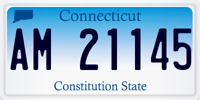 CT license plate AM21145