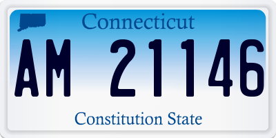 CT license plate AM21146