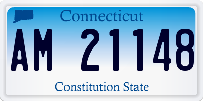CT license plate AM21148