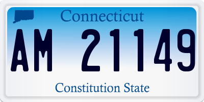 CT license plate AM21149
