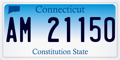 CT license plate AM21150