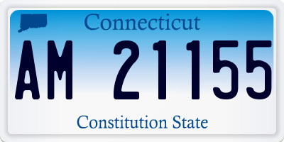 CT license plate AM21155