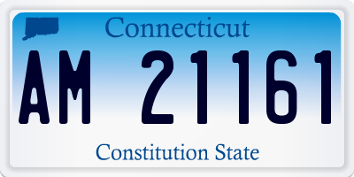 CT license plate AM21161