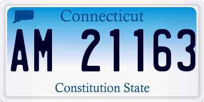 CT license plate AM21163
