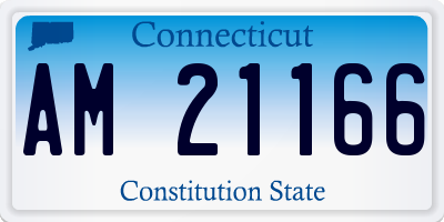 CT license plate AM21166
