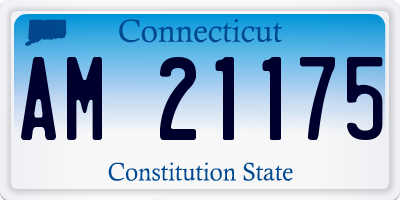 CT license plate AM21175