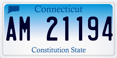 CT license plate AM21194