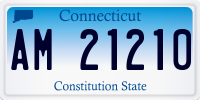 CT license plate AM21210