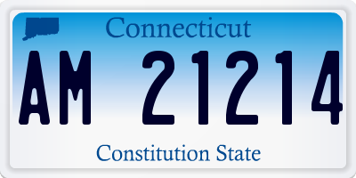 CT license plate AM21214