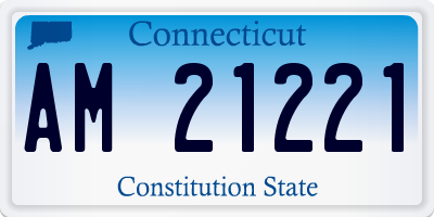 CT license plate AM21221
