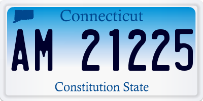 CT license plate AM21225