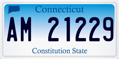 CT license plate AM21229