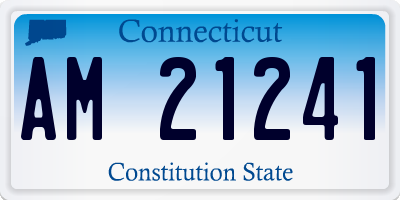 CT license plate AM21241