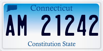 CT license plate AM21242