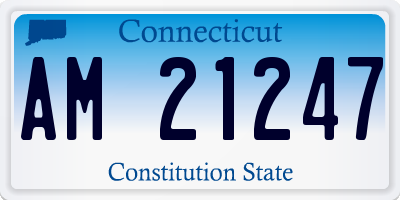 CT license plate AM21247