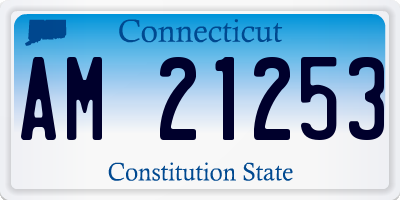 CT license plate AM21253