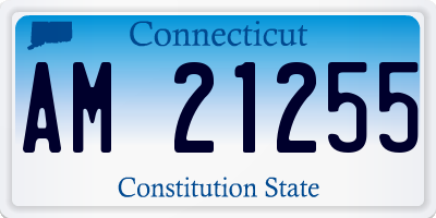 CT license plate AM21255