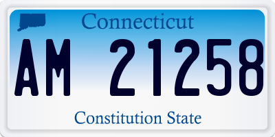 CT license plate AM21258
