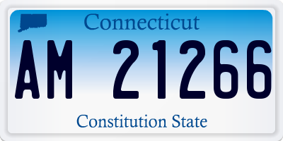 CT license plate AM21266