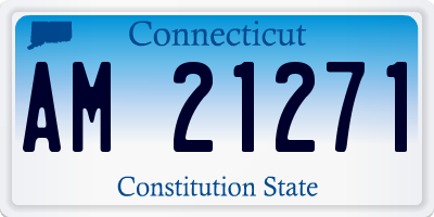 CT license plate AM21271