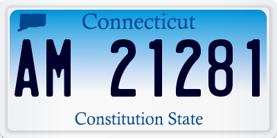 CT license plate AM21281
