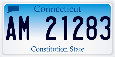 CT license plate AM21283