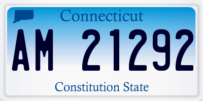 CT license plate AM21292